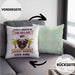 Mops Besitzer Kissen mit Füllung 40x40 Geschenk Lustiger Spruch Geschenkidee Ich Arbeite Hart Damit Mein Mops Seinen Traum Leben Kann (Grau) Grün Trendation
