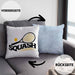 Lustige Squash-Kissen mit Füllung 40x40 Geschenk für Squash-Spieler (Grau) Blau Trendation