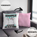 Schauspieler Kissen mit Füllung 40x40 Geschenk für Schauspieler Der Mann Der Alles Kann Geschenkidee zum Geburtstag (Grau) Rosa Trendation