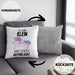 Lustige Ich Bin Klein Aber Gefährlich Kissen mit Füllung 40x40 Mit Spruch Einhorn Geschenk Mama Freundin Kollegin Geschenkidee Arbeit Frauen (Grau) Grau Trendation