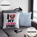 Cocker Spaniel Besitzerin Kissen mit Füllung 40x40 Geschenk Lustiger Spruch Geschenkidee I Love My Cocker Spaniel (Grau) Blau Trendation