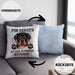 Rottweiler Besitzer Kissen mit Füllung 40x40 Geschenk Lustiger Spruch Geschenkidee Mir Reichts Ich Geh Zu Meinem Rottweiler (Grau) Blau Trendation