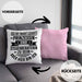 Steuerberaterin Geschenk Kissen mit Füllung 40x40 Geschenkidee Prinzessin (Grau) Rosa Trendation