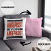 Angepisst Von Angepasst Kissen mit Füllung 40x40 System. Geschenkidee (Grau) Rosa Trendation