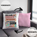 Grafikdesigner Kissen mit Füllung 40x40 Geschenk Spruch Lustig Geschenkidee für Grafikdesigner Geburtstag Ich Bin Der Verrückte Grafikdesigner (Grau) Rosa Trendation