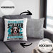 Border Collie Kissen mit Füllung 40x40 Geschenk Hundebesitzer Bordercollie Geschenkidee Kaffee-Kissen mit Füllung 40x40 Persönlicher Stalker (Grau) Grau Trendation