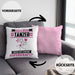 Tänzer Kissen mit Füllung 40x40 Geschenk für Tänzer Geburtstag Lustiger Spruch Was Ist Deine Superkraft (Grau) Rosa Trendation