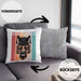 Schäferhund Besitzer Kissen mit Füllung 40x40 Geschenk Lustiger Spruch Geschenkidee Retro Vinatge Schäferhund (Grau) Grau Trendation