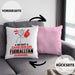 Fußballfan Geschenk Kissen mit Füllung 40x40 So Gut Kann Nur Ein Fußballfan Aussehen Geschenkidee (Grau) Rosa Trendation