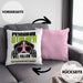 Berner Sennen Besitzerin Kissen mit Füllung 40x40 Geschenk Lustiger Spruch Geschenkidee Personal Stalker (Grau) Rosa Trendation