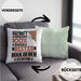 Boulderer Geschenk Lustiger Spruch für Boulderer Geschenkidee Bester Boulderer Der WeltKissen mit Füllung 40x40 (Grau) Grün Trendation