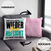 Lustiger Spruch Kissen mit Füllung 40x40 Geschenk Ihr Seid Doch Wieder Ohne Aufsicht Ich Merk Das Doch (Grau) Rosa Trendation