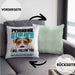Jack Russell Besitzerin Kissen mit Füllung 40x40 Geschenk Lustiger Spruch Geschenkidee Personal Stalker (Grau) Grün Trendation