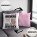 Marathonläufer Geschenk Kaffee-Kissen mit Füllung 40x40 Geschenkidee für Marathonläufer Ich Bin Marathonläufer Ich Kann Es Dir Erklären Jedoch Nicht Für Dich Verstehen Spruch Lustig (Grau) Rosa Trendation
