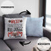 Französische Bulldogge Mom Besitzerin Kissen mit Füllung 40x40 Geschenk Lustiger Spruch Geschenkidee Besitzerin Französische Bulldogge Mama (Grau) Blau Trendation