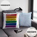 LGBTQ Kissen mit Füllung 40x40 Geschenk Schwule Lesben Geschenkidee The World Has Bigger Problems Gender Equality Häferl (Grau) Blau Trendation