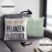 Pflanzenflüsterer Gärtner Kissen mit Füllung 40x40 mit Spruch Garten Hobbygärtner Geschenk Lustig Gärtnerin Geschenkidee (Grau) Grün Trendation