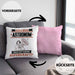 Astronom Kissen mit Füllung 40x40 Geschenk für Astronom Geburtstag Lustiger Spruch Was Ist Deine Superkraft (Grau) Rosa Trendation