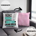 Curling-Spieler Geschenk Lustiger Spruch für Curling-Spieler Geschenkidee Bester Curling-Spieler Der WeltKissen mit Füllung 40x40 (Grau) Rosa Trendation