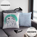 Otter Kissen mit Füllung 40x40 Geschenk Natur Otter-Liebhaber Geschenkidee Geburtstag (Grau) Blau Trendation