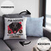 Labrador Besitzer Kissen mit Füllung 40x40 Geschenk Lustiger Spruch Geschenkidee Mir Reichts Ich Geh Zu Meinem Labrador (Grau) Blau Trendation