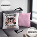 Chihuahua Besitzer Kissen mit Füllung 40x40 Geschenk Lustiger Spruch Geschenkidee Mir Reichts Ich Geh Zu Meinem Chihuahua (Grau) Rosa Trendation
