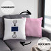 Alaska Kissen mit Füllung 40x40 Geschenk für Alaska-Liebhaber Urlaub Lustige Geschenkidee :( + Alaska Flagge = :) Geburtstag (Grau) Rosa Trendation