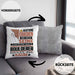 Boulderer Geschenk Kissen mit Füllung 40x40 Lustiger Spruch Erheben Sie Sich Der Boulderer Betritt den Raum (Grau) Grau Trendation