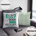 So Sieht Ein Richtig Cooler Hürdenläufer Aus Geschenk Kissen mit Füllung 40x40 Lustiger Spruch Geschenkidee (Grau) Grün Trendation