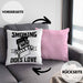 Smoking Kills So Does Love Kissen mit Füllung 40x40 Geschenk (Grau) Rosa Trendation