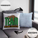 Arbeit Kissen mit Füllung 40x40 "Team Homeoffice" - Geschenkidee für Faultier-Fans (Grau) Blau Trendation