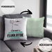 Fluglotse Geschenk Kissen mit Füllung 40x40 So Gut Kann Nur Ein Fluglotse Aussehen Geschenkidee (Grau) Grün Trendation