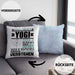 Yogi Geschenk Kaffee-Kissen mit Füllung 40x40 Geschenkidee für Yogi Ich Bin Yogi Ich Kann Es Dir Erklären Jedoch Nicht Für Dich Verstehen Spruch Lustig (Grau) Blau Trendation