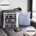 Fuel Kissen mit Füllung 40x40 Geschenk für Fluglotsen mit Spruch (Grau) Blau Trendation