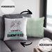 Bandmitglied Geschenk Kissen mit Füllung 40x40 So Gut Kann Nur Ein Bandmitglied Aussehen Geschenkidee (Grau) Grün Trendation
