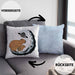 Galaxie Capybara Kissen mit Füllung 40x40 Capybara Tier Geschenk für Capybara Liebhaber (Grau) Blau Trendation