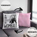 Wombat Kissen mit Füllung 40x40 Geschenk für Wombat Liebhaber In Mir Steckt Ein Wombat (Grau) Rosa Trendation