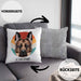 Schäferhund Besitzer Kissen mit Füllung 40x40 Geschenk Lustiger Spruch Geschenkidee Schäferhund Mama Papa (Grau) Grau Trendation