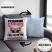 Französische Bulldogge Besitzerin Kissen mit Füllung 40x40 Geschenk Lustiger Spruch Geschenkidee Personal Stalker (Grau) Blau Trendation