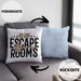 Escape Room Lustige Kissen mit Füllung 40x40 Escape Room Fans Geschenkidee (Grau) Blau Trendation