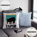 Lustige Tapir Kissen mit Füllung 40x40 Geschenk Tapir Liebhaber Grafik Retro (Grau) Blau Trendation