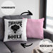 Boule Kissen mit Füllung 40x40 Geschenk Boule-Spieler Geschenkidee Spruch Ich Brauche Keine Therapie Ich Muss Nur Boule Spielen (Grau) Rosa Trendation
