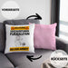 Fußballfan Kissen mit Füllung 40x40 Geschenk Lustiger Spruch Geschenkidee für Fußballfan Achtung Hochleistungs Fußballfan Bei Der Arbeit (Grau) Rosa Trendation