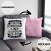 Steuerberaterin Geschenk Kissen mit Füllung 40x40 Geschenkidee (Grau) Rosa Trendation