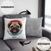Mops Besitzer Kissen mit Füllung 40x40 Geschenk Lustiger Spruch Geschenkidee Mops Mama Papa (Grau) Grau Trendation