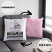 Bocciapieler Geschenk Kissen mit Füllung 40x40 Ich Bin Bocciapieler Aber Sag Doch Einfach Superheld Lustige Geschenkdiee für Bocciapieler (Grau) Rosa Trendation