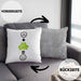 Frosch Kissen mit Füllung 40x40 Geschenk für Frosch-Liebhaber Lustige Geschenkidee :( + Frosch = :) Geburtstag (Grau) Grau Trendation