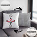 Ice Hockey Kissen mit Füllung 40x40 Geschenk für Ice Hockey Spieler :( + Eishockey = :) Lustige Geschenkidee Geburtstag (Grau) Grau Trendation