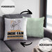 Indie-Fan Geschenk Kissen mit Füllung 40x40 Ich Bin Indie-Fan Aber Sag Doch Einfach Superheld Lustige Geschenkdiee für Indie-Fan (Grau) Grün Trendation