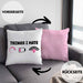 Lustige Programmiererin Computer Gaming Geschenk Kissen mit Füllung 40x40 Things I Hate Geschenkidee (Grau) Rosa Trendation